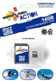 GoPro 16GB Action Micro SDHC CL10 Memory Card - SD16GTFCL10M-A