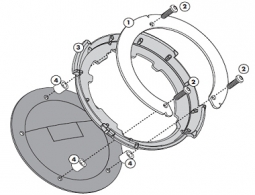 Givi BF05 Tanklock Tank Bag Fitting Kit - Yamaha / MV / Cagiva
