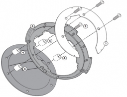 Givi BF11 Tanklock Tank Bag Fitting Kit - BMW / DUCATI / KTM