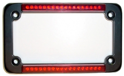 BackOff Dual LED License Frame - Classic Black 02029
