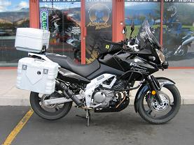 Suzuki DL650 V-Strom Side With Hepco & Becker Gobi Luggage (Click on me for more pictures)